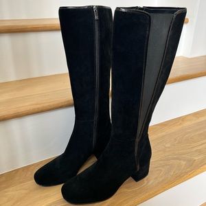 DONALD PLINER TALL BLACK BOOTS SIZE  10